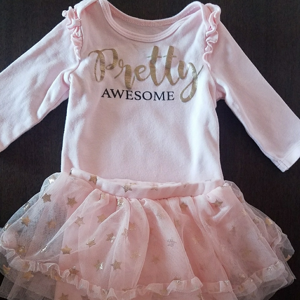 Infant two piece tutu outfit